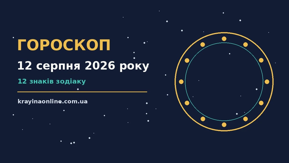 Гороскоп на 12 серпня 2026 року: настрій, плани та корисні звички середи