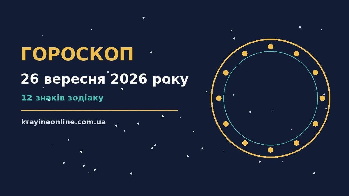 Гороскоп на 26 вересня 2026 року: планування, навчання, завершення справ