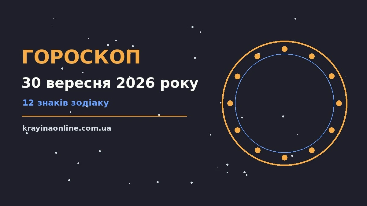 Зоряне небо над міським краєвидом увечері 30 вересня, символ астрологічного прогнозу