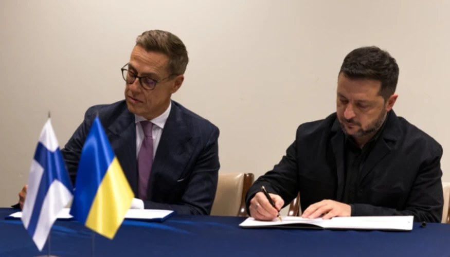 Підписання Drone Deal президентами України та Фінляндії у Нью-Йорку